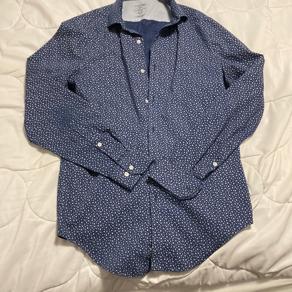 Stanford fitted mens floral button up
